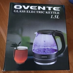 OVENTE Glass Electric Kettle Hot Water Boiler 1.5 Liter